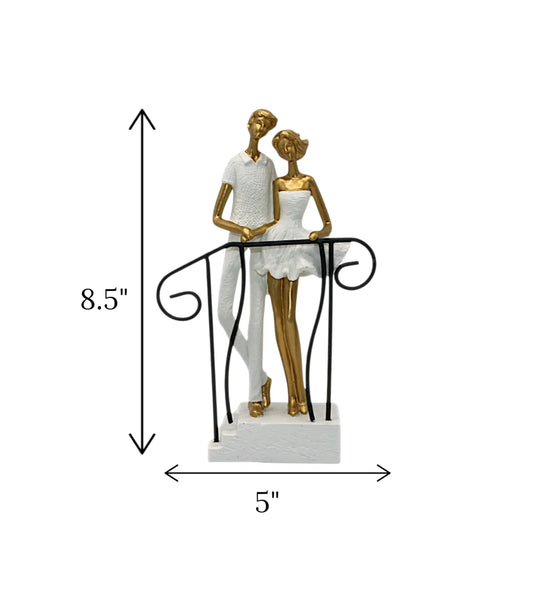 statue couple standing on stairs white china Price in Pakistan displayed over a premium bedroom side table