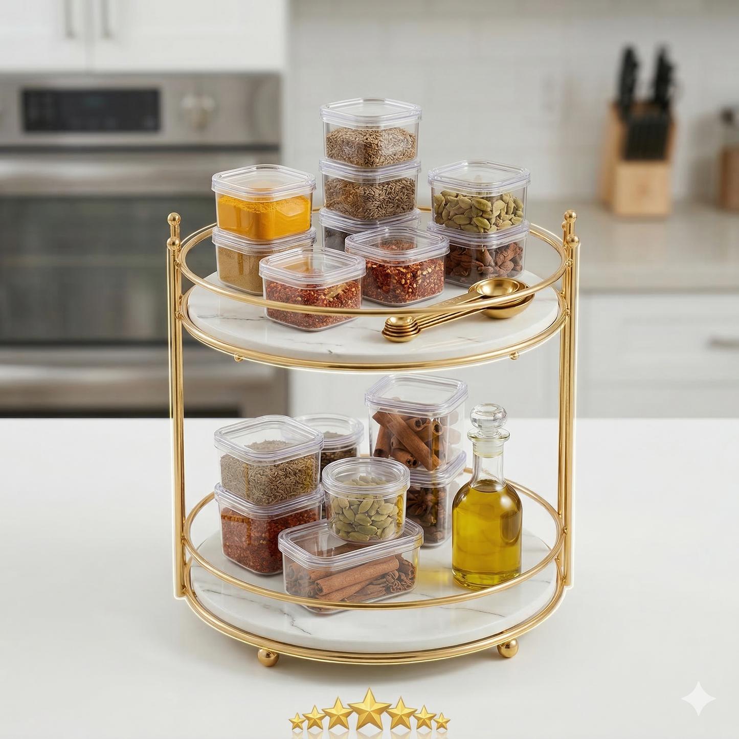Stylish Cosmetic Shelf Makeup Rack Organizer Double-Layer Cosmetic ShelfDresser Organizer Shelf Bathroom Badroom Organizer Shelf Vanity Organizer Shelf Cosmetic Shelf Storage Makeup Rack Storage Makeup Rack Metal
