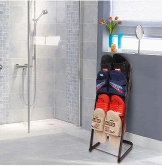 Modern shoe rack slipper holder by Decore Whole Sale, sleek vertical hanger for slippers and sandals, organized and space-saving.