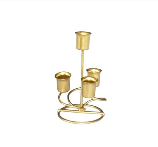 1pc 4 Arms Iron Art Candlestick Display Stand Wedding Party Decor