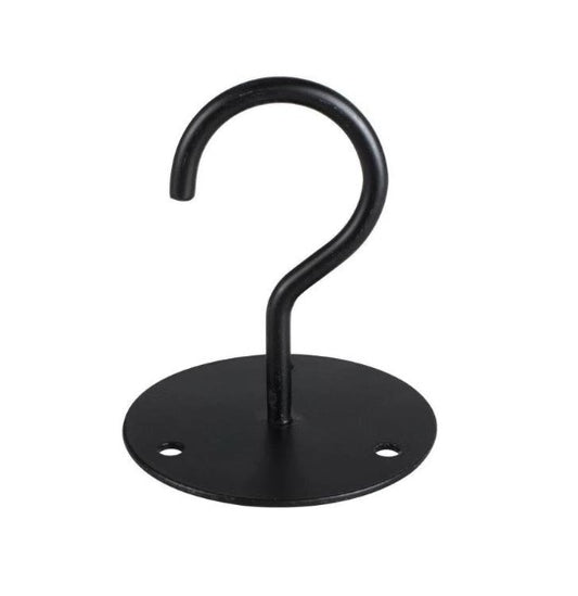 1 pc Wall-Mounted Plant Hanging Bracket – Heavy-Duty Metal Hook for Hanging Plants, Lanterns & Wind Chimes (Classic Black Finish)