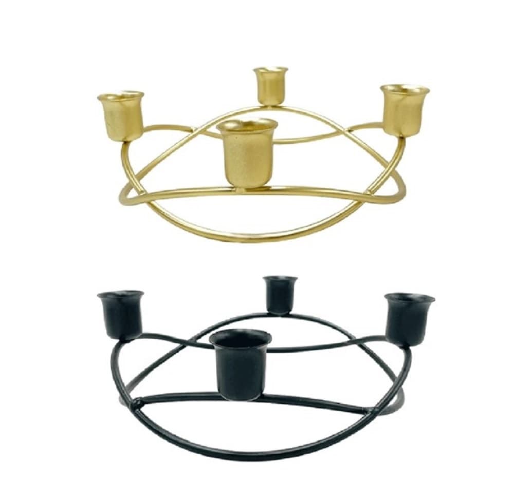 Gol (circular) design wala candle stand
Dining table sajaane ke liye luxury candle holder
4 mombatti wala geometric candle stand
Romantic dinner ke liye acha candle centerpiece
Luxury room decor items cash on delivery
Sasta aur fancy metal candle stand online shopping
Modern design candelabra wholesale rate Pakistan