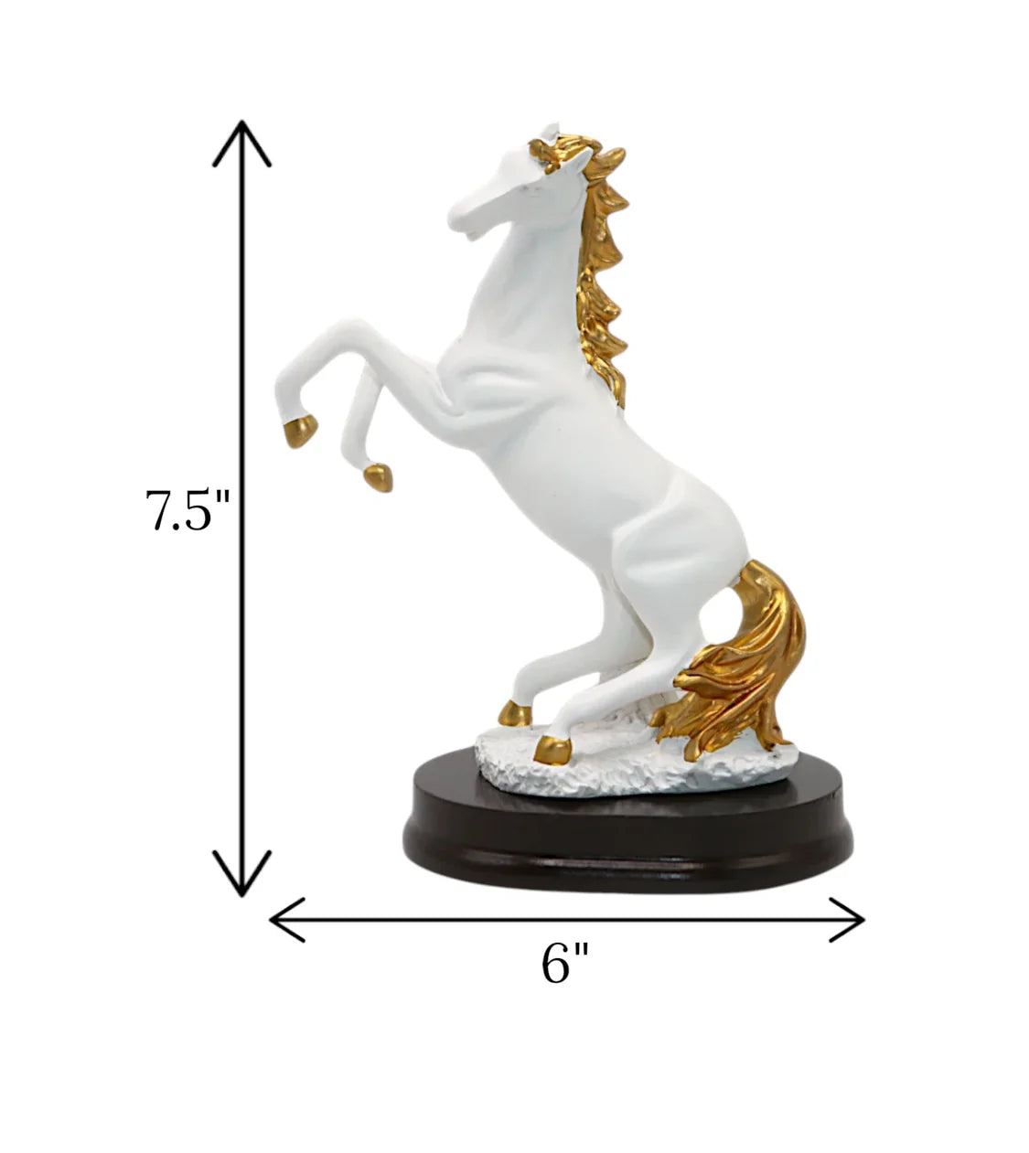 table decor statue horse white 7.5x6 imported Price in Pakistan displayed on a modern luxury table