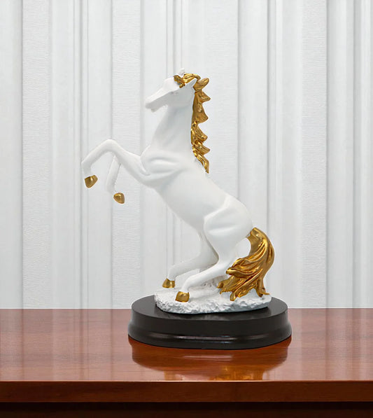 table decor statue horse white 7.5x6 imported Price in Pakistan displayed on a modern luxury table