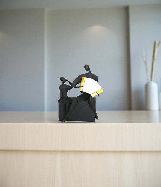 Buy couple with accordion statue online

Elegant musical black figurine with price

Modern abstract music couple sculpture for table

Premium quality resin sitting/standing couple Pakistan

Unique luxury tabletop decoration pieces Pakistan

High-quality imported China couple showpiece

Buy stylish instrument playing statues for side tables

Luxury lifestyle shelf display items cash on delivery

Romantic couple with accordion desk ornament Pakistan

Beautiful abstract music figurine with stable base