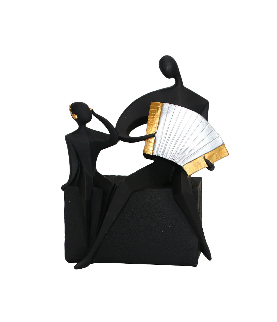 Musical black figurine Pakistan

China imported accent statues

Table decor Pakistan luxury items

Abstract musical couple showpiece

Modern romantic home decoration

Living room console centerpieces

Nordic style music figurines

Imported room decoration ornaments

Premium resin human sculptures

Black and gold music theme statues
Couple with accordion statue price in Pakistan

Musical black figurine online Pakistan

Buy luxury table decor Lahore

China imported accents price in Karachi

Premium home decor