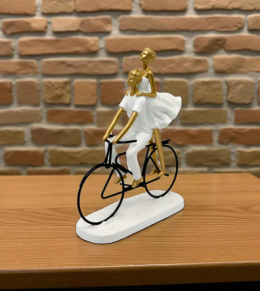 Love couple cycle statue

Modern romantic couple figurine

White and golden decoration pieces

Luxury table decor items Pakistan

Bicycle riders love showpiece

Living room console table decor

Wedding anniversary gift items

Nordic style couple sculptures

Imported China home decor pieces

Premium room decoration ornaments
Couple with cycle statue price in Pakistan

Love couple decoration pieces online Pakistan

Buy luxury table showpieces Lahore

Golden and white couple statue price in Karachi

Premium ro