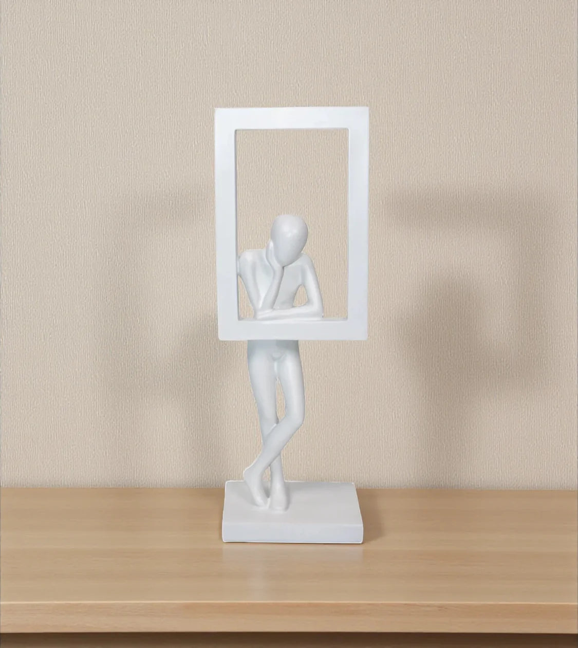 White rectangle sculpture Pakistan

Abstract man figurine online

Table decor Pakistan luxury items

Geometric frame human showpiece

Modern minimalist home decoration

Living room console centerpieces

Nordic style human statues

Imported room decoration ornaments

Premium white resin sculptures

Standing man statue price in Pakistan

White rectangle sculpture online Pakistan

Buy luxury table decor Lahore

China imported accents price in Karachi

Premium lounge room decor Islamabad

Online shopping import