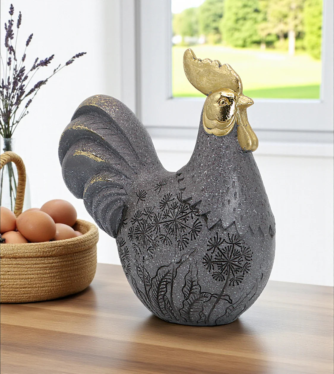 Rooster animal statue Pakistan

China imported statue online

Grey and gold chicken figurine

Luxury kitchen counter decor

Table decor Pakistan home accessories

Realistic rooster decoration piece

Modern bird showpieces for living room

Dining table luxury centerpieces

Premium animal statues for home

Imported room decoration ornaments
Buy grey gold rooster animal statue online

Elegant China imported chicken figurine with price

Modern luxury table decor items Pakistan

Premium quality resin rooster sta