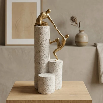 Teamwork human figure statue

Golden climbing man table showpiece

Luxury table decor items Pakistan

Modern abstract human sculpture

White and gold decoration pieces

Home office desk decor statue

Premium console table decor online

Nordic style resin statues Pakistan

Helping each other sculpture decor

Imported luxury table centerpieces
Climbing human figure table decor price in Pakistan

Modern abstract statue online Pakistan

Buy luxury table decoration pieces Lahore

Golden human figure showpiece pr