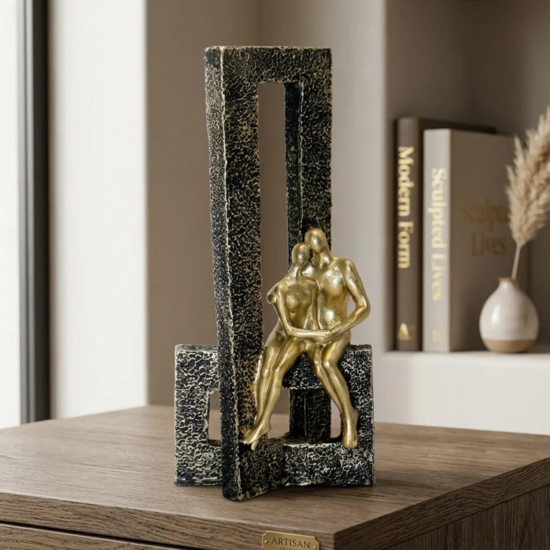 Couple terrazzo statue white gold terrazzo frame abstract couple sculpture table decor pakistan

High quality abstract white gold terrazzo frame showpiece china

Unique white terrazzo relationship box figurine table decor pakistan

Imported double figure love statue in white gold geometric frame

Premium matte terrazzo white gold standing couple statue COD