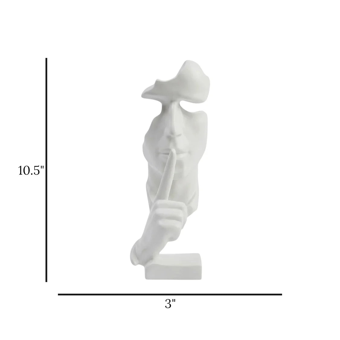 Buy silent thinker statue online Pakistan

Elegant white face figurine with price

Modern luxury table decor items Pakistan

Premium quality matte white thinking man sculpture

Unique finger on lips face decoration pieces Pakistan

High-quality imported China thinker face showpiece

Buy stylish abstract human statues for office table

Luxury lifestyle shelf display items cash on delivery

Standing white mask finger on lips desk ornament Pakistan

Beautiful detailed facial art sculpture with stable base