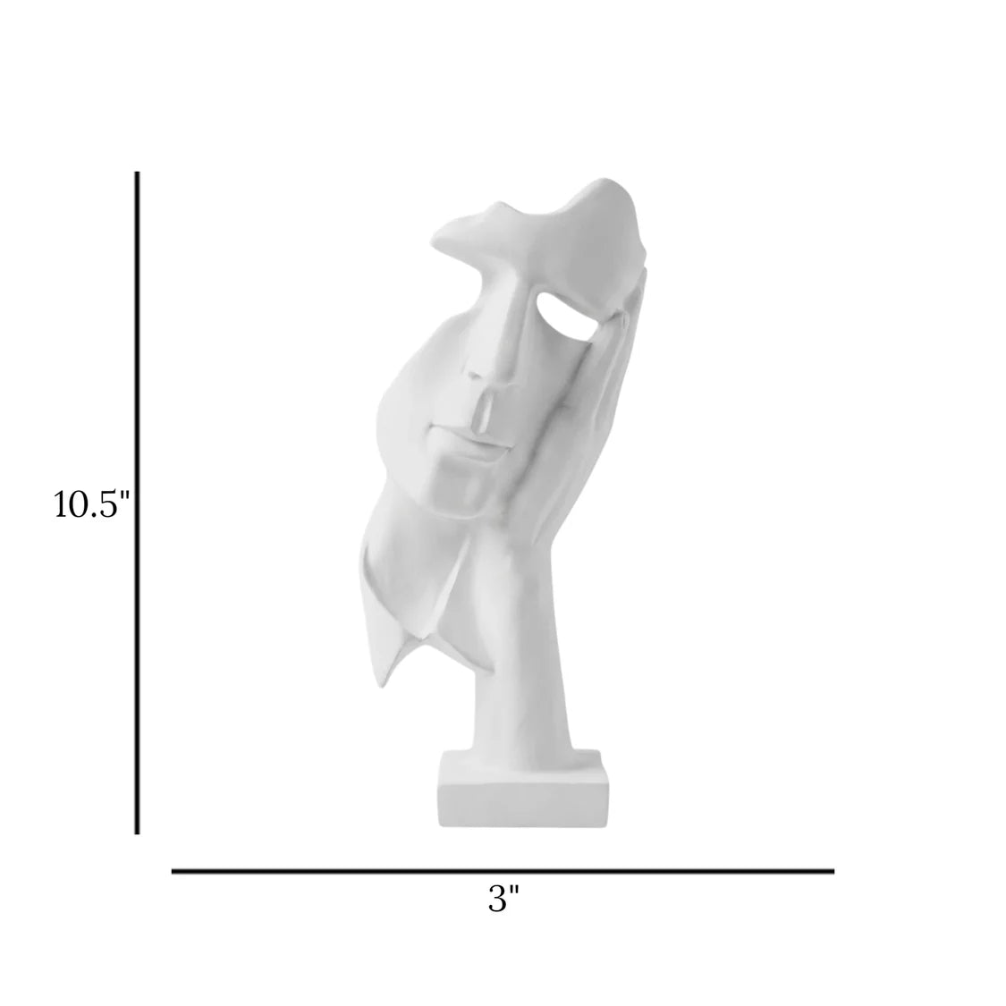 Buy face in hand statue online Pakistan

Elegant white face figurine with price

Modern luxury table decor items Pakistan

Premium quality resin face in palm sculpture

Unique half face decoration pieces Pakistan

High-quality imported China face and hand showpiece

Buy stylish abstract human statues for vanity table

Luxury lifestyle shelf display items cash on delivery

Standing white mask face on hand desk ornament Pakistan

Beautiful detailed facial art sculpture with stable base