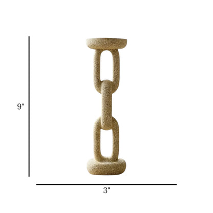 decorative candle stand chain light brown 9"x3" china