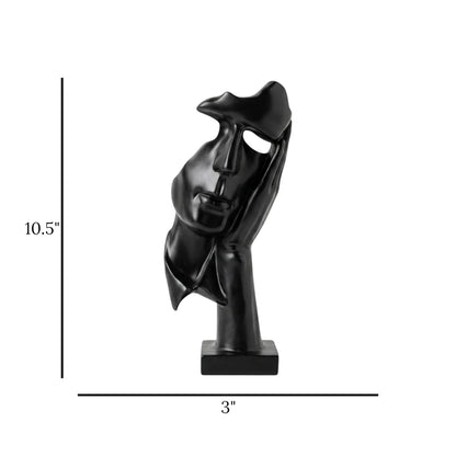 Online shopping imported decoration pieces Pakistan Abstract human face sculpture resin

Metallic gold accented facial figurine

Dark matte black home decor accents

Minimalist luxury office room decor

Textured resin single hand on face ornament

Table decor statue horse white 7.5"x6" china

High-end fireplace mantel display items

Executive workspace styling props

Luxury lifestyle tabletop figurines

Vintage style dark face decorative bust