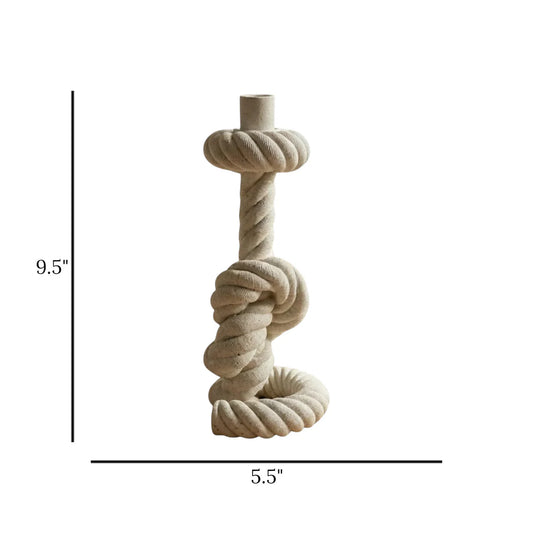 Buy modern white rope candle stand online Pakistan

Elegant twisted knot candle holder with price

Modern luxury table decor items Pakistan

Premium quality heat resistant rope candle decor

Unique abstract white pillar candle stand Pakistan

High-quality imported China candle holder replica

Buy stylish lighting ornaments for dining table

Luxury lifestyle shelf display items cash on delivery

Textured white matte finish desk candle ornament

Beautiful detailed aesthetic twisted wax holder base