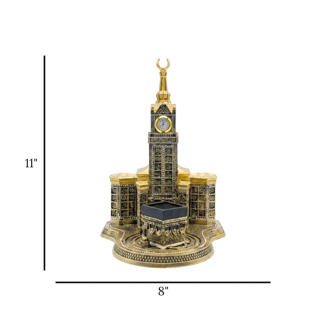 Buy Makkah clock tower statue online

Elegant Holy Kaaba figurine with price

Modern luxury Islamic table decor items Pakistan

Premium quality gold electroplated Makkah tower model

Unique black and gold Kaaba decoration pieces Pakistan

High-quality imported China Islamic showpiece

Buy stylish religious ornaments for drawing room

Luxury lifestyle shelf display items cash on delivery

Khana Kaaba and clock tower desk ornament Pakistan

Beautiful detailed Islamic sculpture with stable base