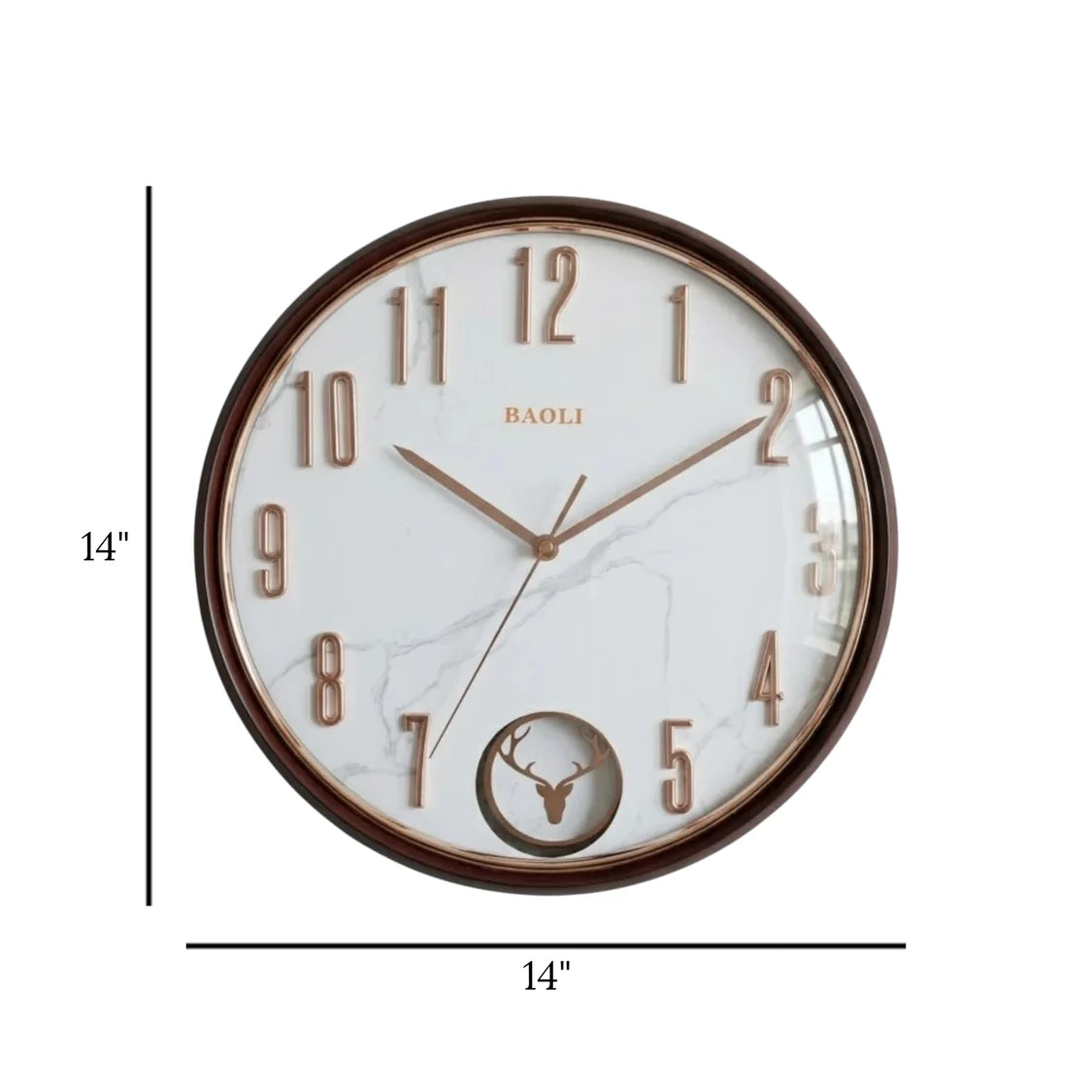 fancy wall clock pendulam green 28"x14" china