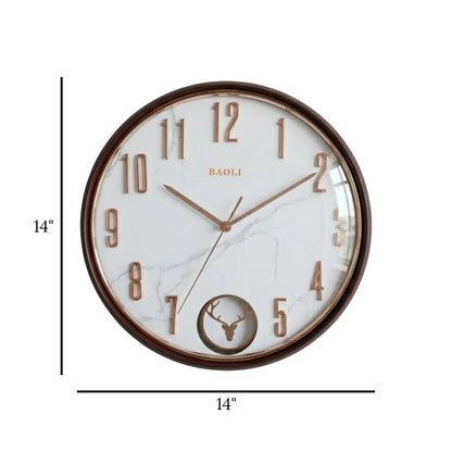 fancy wall clock pendulam green 28"x14" china
