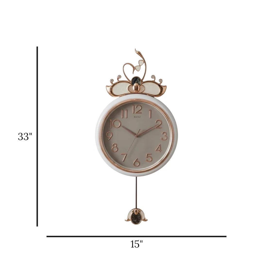 Buy fancy swan clock online Pakistan

Elegant crown pendulum wall clock with price

Modern luxury royal white gold home decor clocks Pakistan

Premium quality silent quartz swan frame clock

Unique crown motif wall decoration pieces Pakistan

High-quality imported China royal gold clock

Buy stylish big sized clocks for drawing room wall

Luxury lifestyle home display items cash on delivery

Elegant gold crown luxury bedroom clock Pakistan

Beautiful detailed vertical swan clock with stable hanging