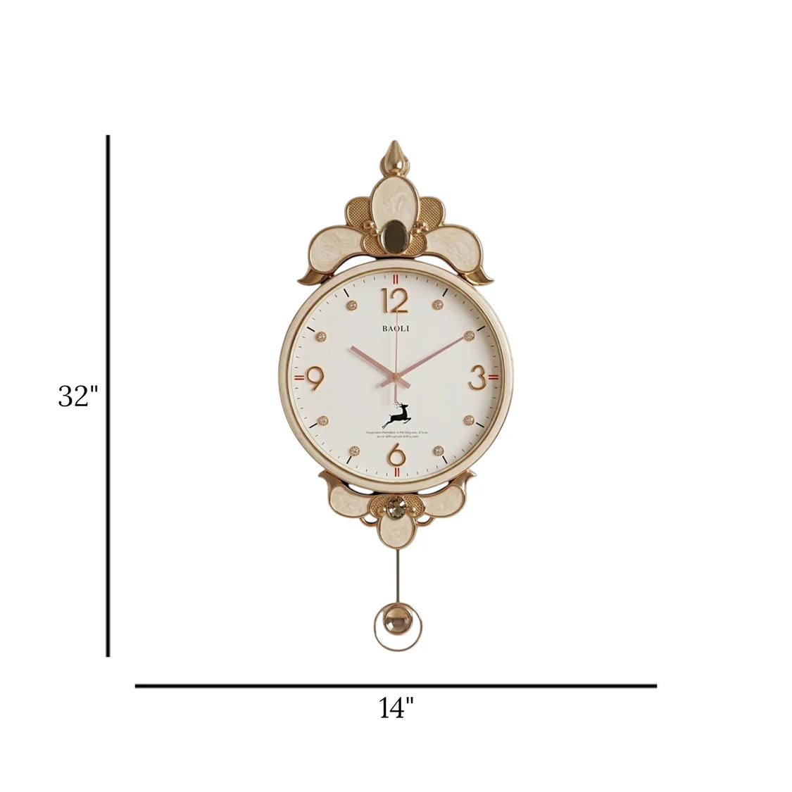 Buy floral wall clock online Pakistan

Elegant botanical leaf pendulum clock with price

Modern luxury white gold home decor clocks Pakistan

Premium quality silent quartz leaf frame clock

Unique flower branch wall decoration pieces Pakistan

High-quality imported China royal gold clock

Buy stylish big sized clocks for drawing room wall

Luxury lifestyle home display items cash on delivery

Elegant gold leaf luxury bedroom clock Pakistan

Beautiful detailed vertical nature clock with stable hanging