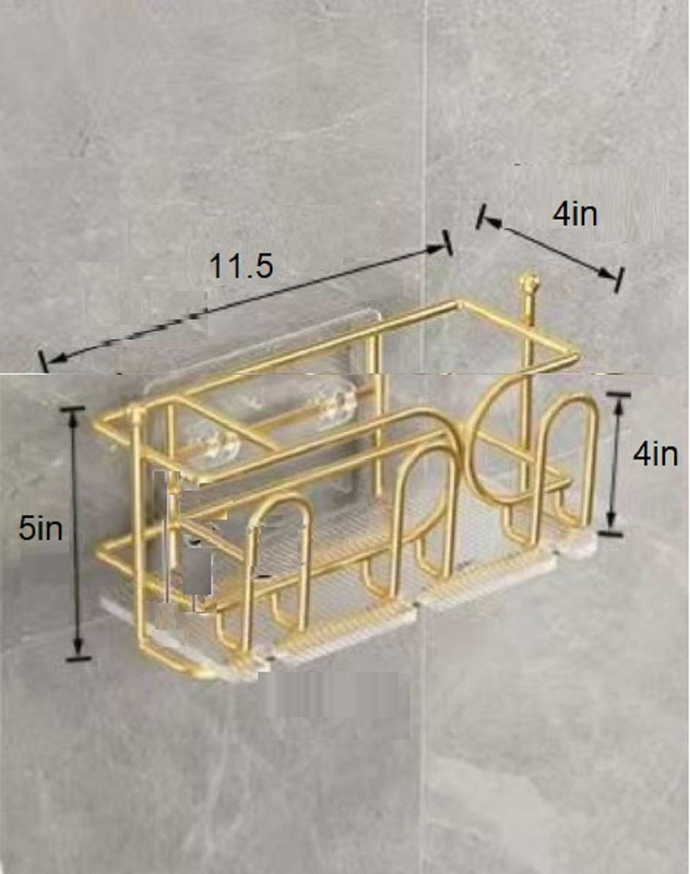 Luxury Wall-Mounted Toothbrush Holder – Self-Adhesive Bathroom Storage Rack – Anti-Dust & Punch-Free Organizer.