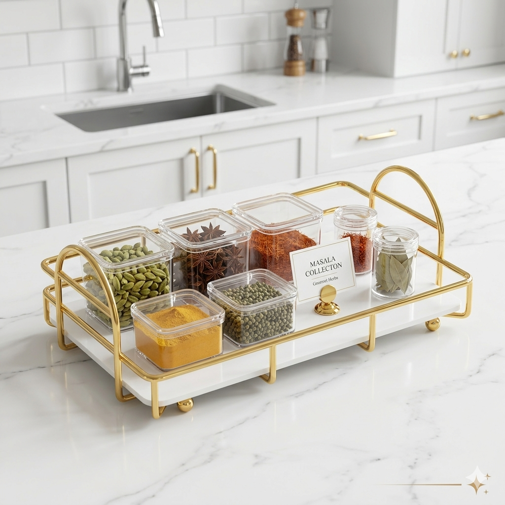 Gold Cosmetic Tray