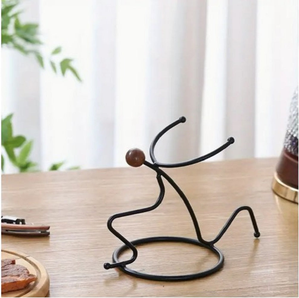 Gold metal Cold Drink Rack Artistic Drink Holder Stand with cold drink bottles on a luxury dining table in Pakistan
