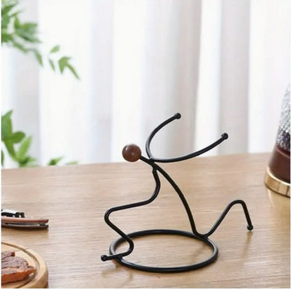 Gold metal Cold Drink Rack Artistic Drink Holder Stand with cold drink bottles on a luxury dining table in Pakistan