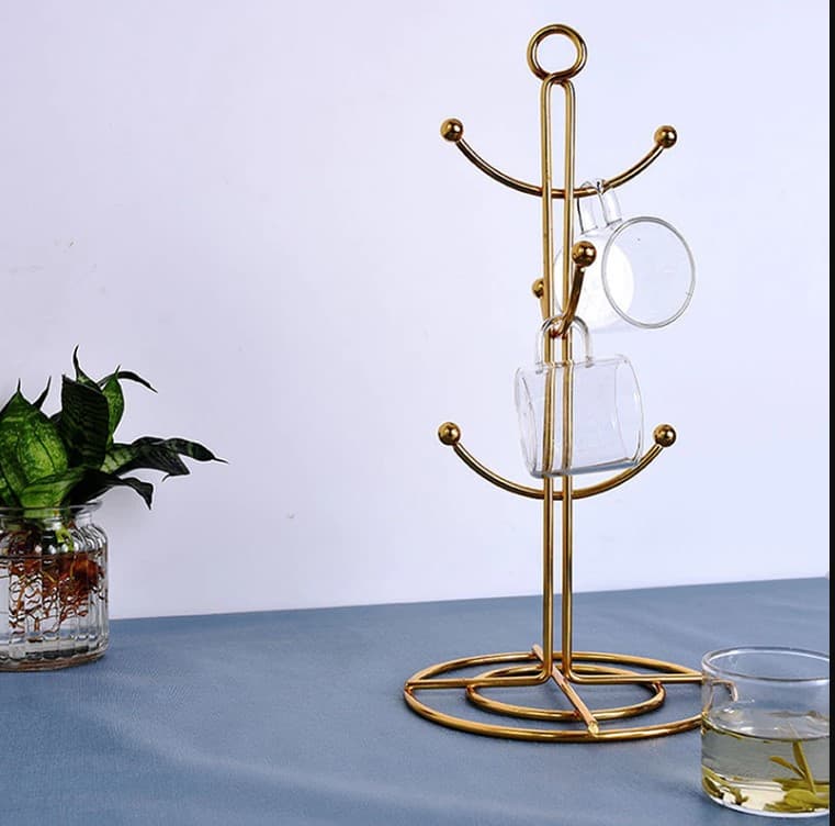 Luxury Decore Whole Sale cup holder mug and cup stand on a stylish food platter, showcasing elegant organization and display.