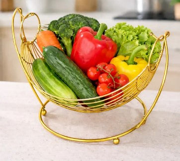 Decorative Wire Fruit Stand Swinging Fruit Basket

Luxury Kitchen Organizer

Gold Fruit Bowl

Hammock Style Fruit Holder

Vegetable Storage Basket

Modern Kitchen Accessories

Wire Fruit Basket

Shiny Gold Metal Basket

Fruit Stand for Dining Table

Counter-top Fruit Storage

Fresh Vegetable Holder

Decorative Storage Bowl

Elegant Kitchen Decor

Optimal Airflow Fruit Stand

Rust Resistant Metal Basket

Kitchen Countertop Organizer

Aesthetic Food Platter

Unique Swing Design Basket

Luxury Home Organizatio