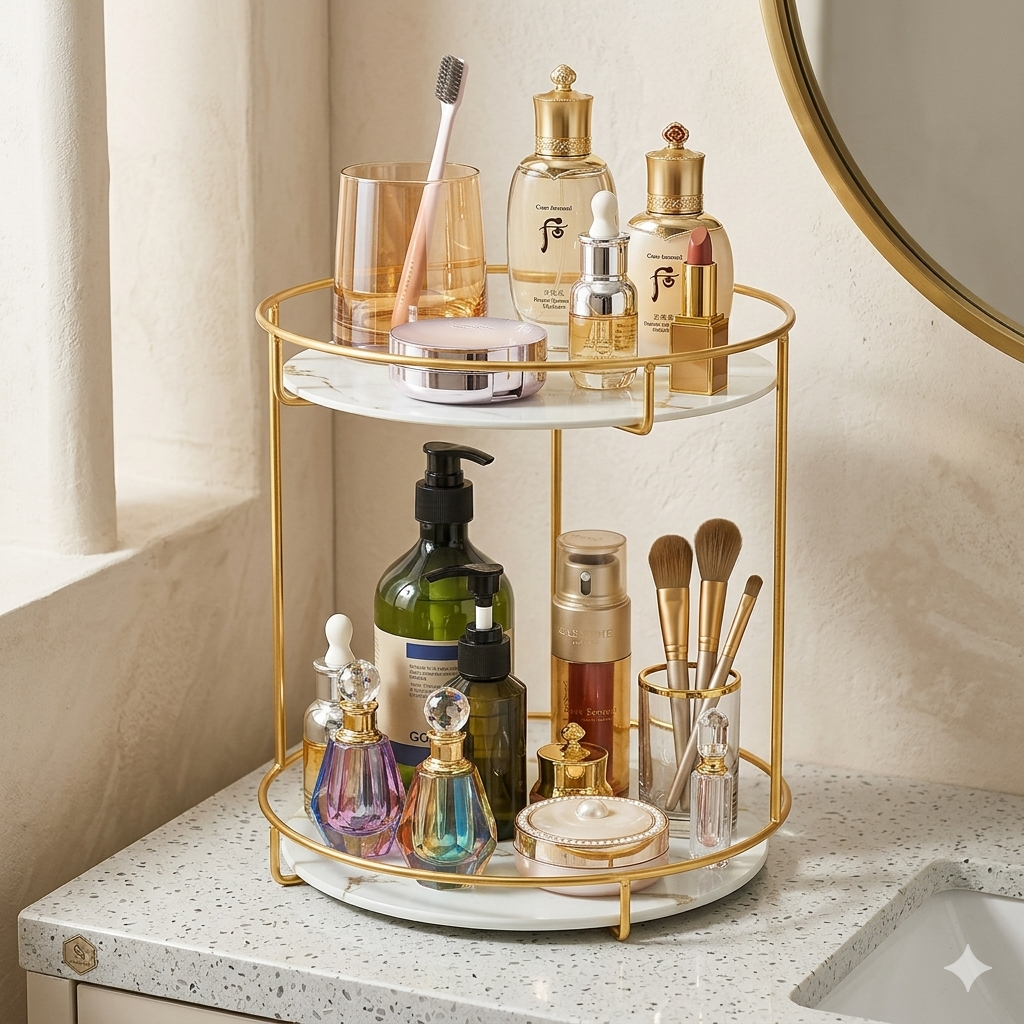 Jewelry Tray Double-deck Cosmetics Storage Tray