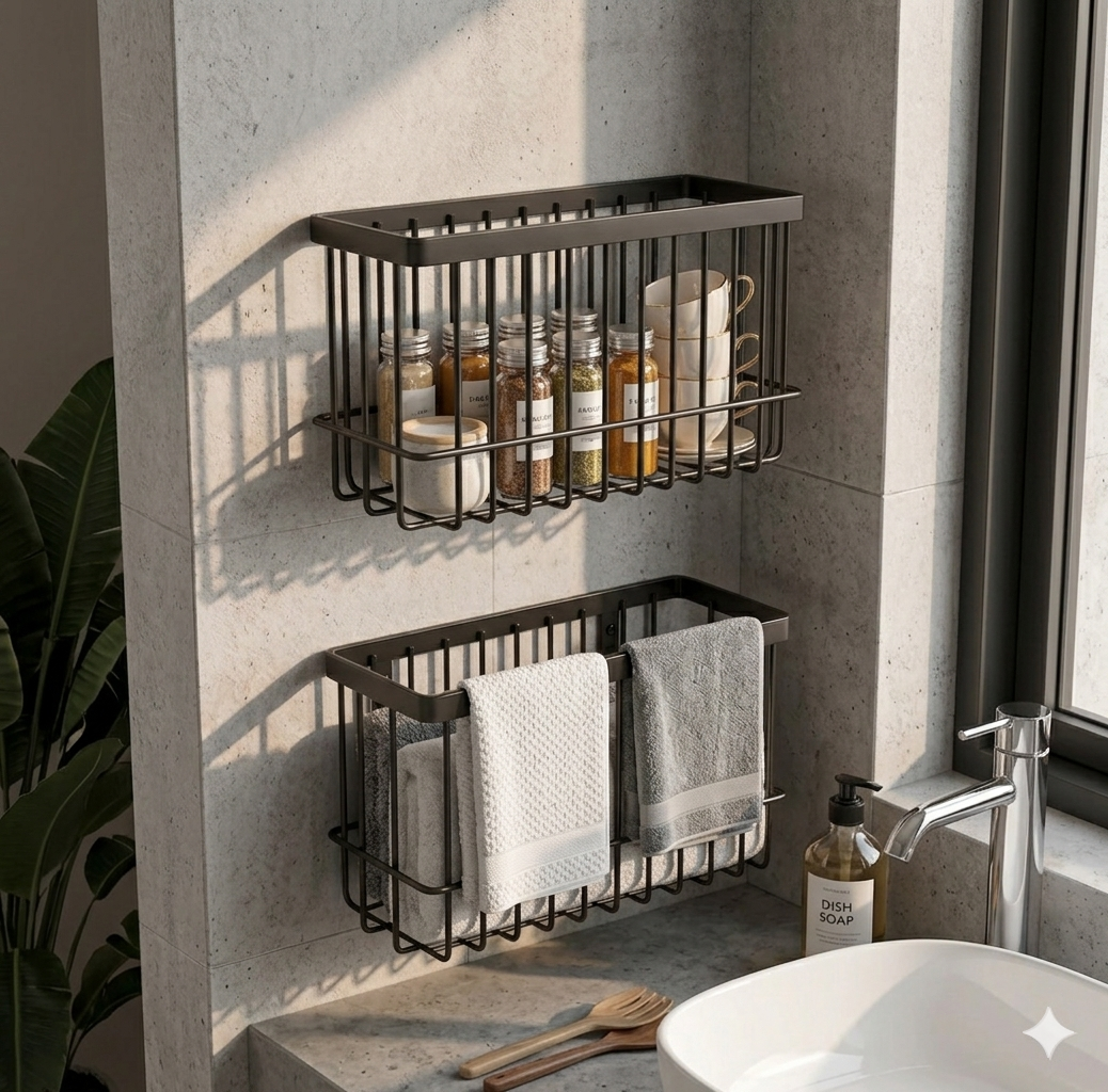 Wall Mounted Storage Baskets

Black Metal Wire Rack

Bathroom Shower Caddy Black

Towel Storage Basket

Rust-Proof Iron Wire Shelf

Industrial Look Home Decor

Matte Black Powder Coating Rack

Space Saving Bathroom Organizer

Wall Hanging Toiletry Rack

Breathable Wire Mesh Basket

Aesthetic Bathroom Decor

Heavy-Duty Metal Organizer

Deewar Par Lagnay Wala Rack

Black Wire Baskets for Storage

Modern Home Decor Storage Solutions

Home Organization Racks Pakistan

Hanging Cosmetic Shelf

Minimalist Wall Sto
