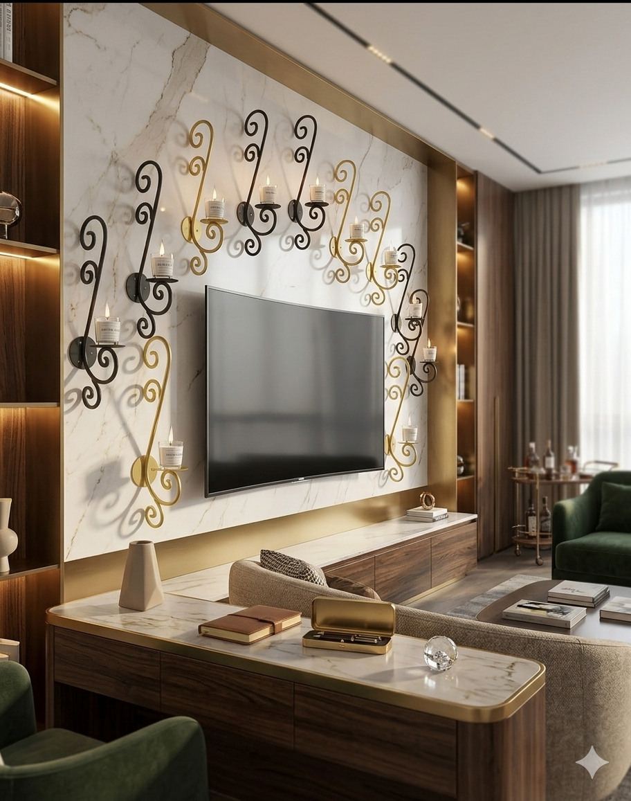 Buy 3pc luxury wall mounted candle holder online

Elegant S-curve wall sconce for living room corridor

Premium 3 piece metal candle stand for wall

Luxury wall decoration items for formal drawing room

Buy set of 3 wall candle holders Pakistan

Modern corridor wall hanging decoration items

High end iron candle stand set of 3

Stylish S-shape wall candle bracket online

Luxury home interior decoration items Pakistan

Decorative metal candle stand set for formal wall