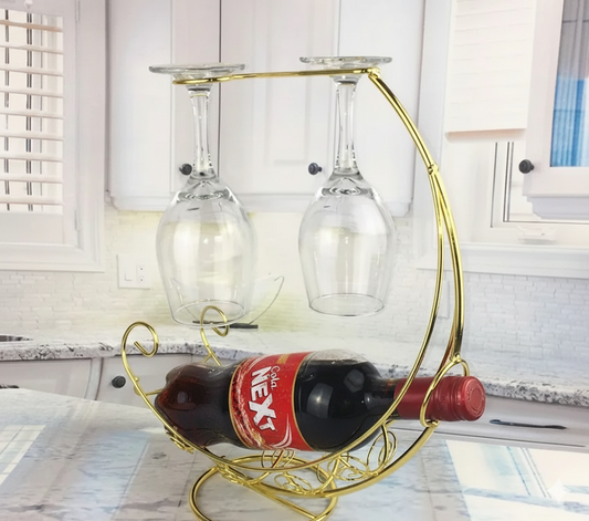 Bottle and Glass Holder Luxury Rectangular Gold Serving Tray with High-Quality White Acrylic Base, Premium Metal Food Display Platter for Dining and Events. Buy Wholesale, Moon Bottle Holder, Golden Wine Rack, Decorative Glass Stand, Luxury Dining Decor, Wholesale Price Pakistan, Metal Manufacturer, Decore Wholesale,