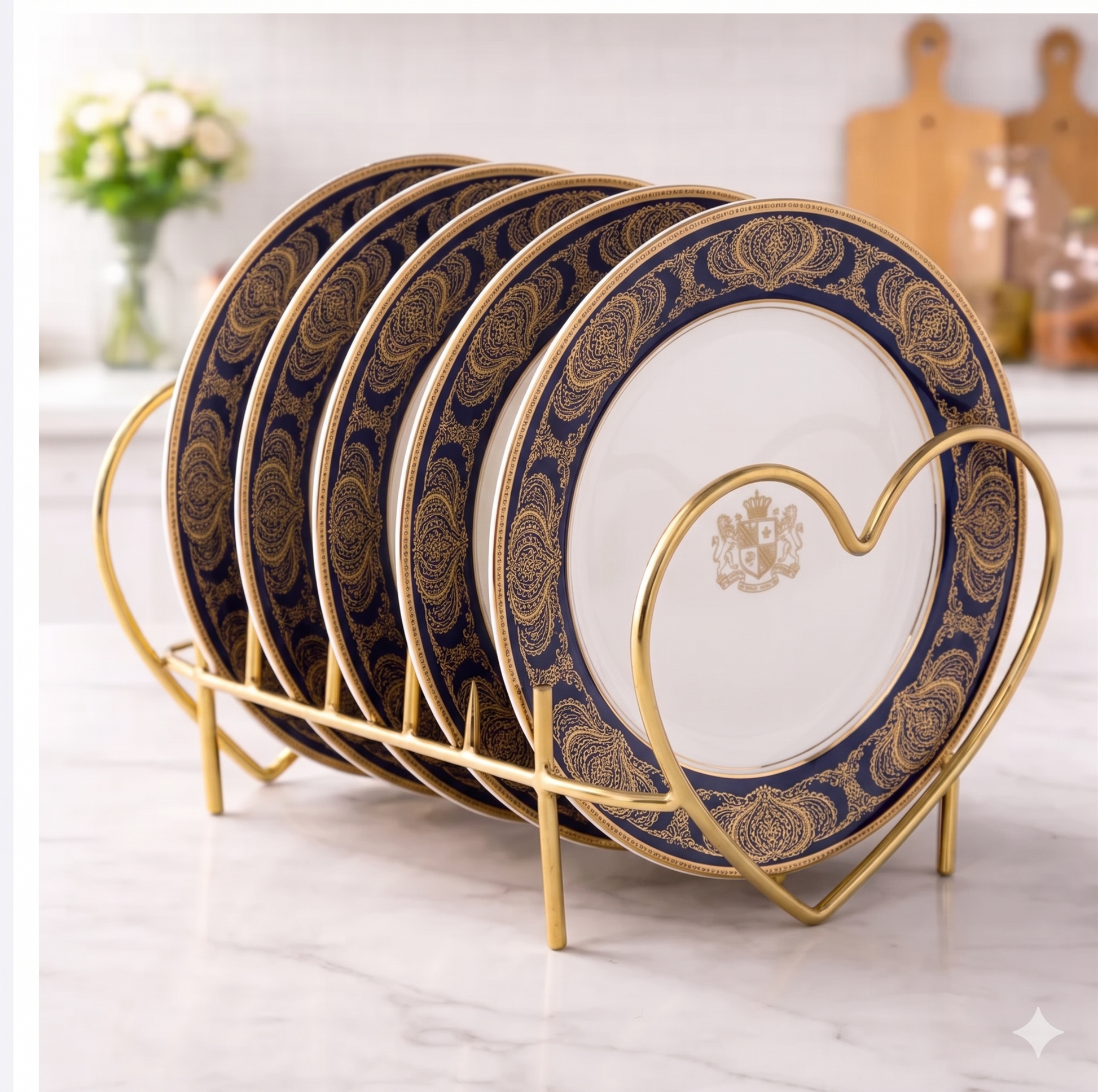 Heart Shape Plate Rack