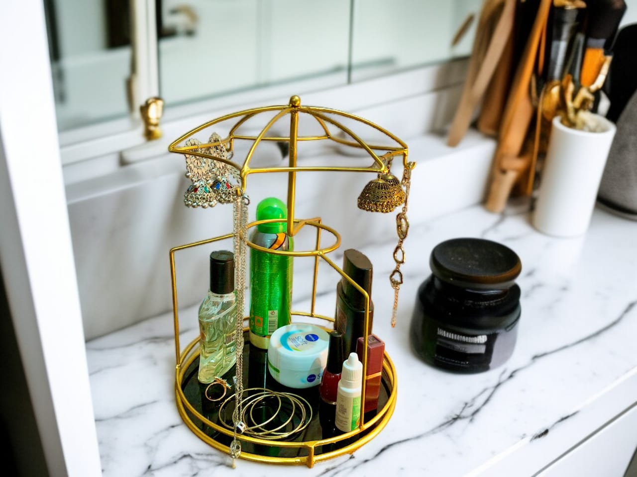 Cosmetic Organizer Umbrella Design