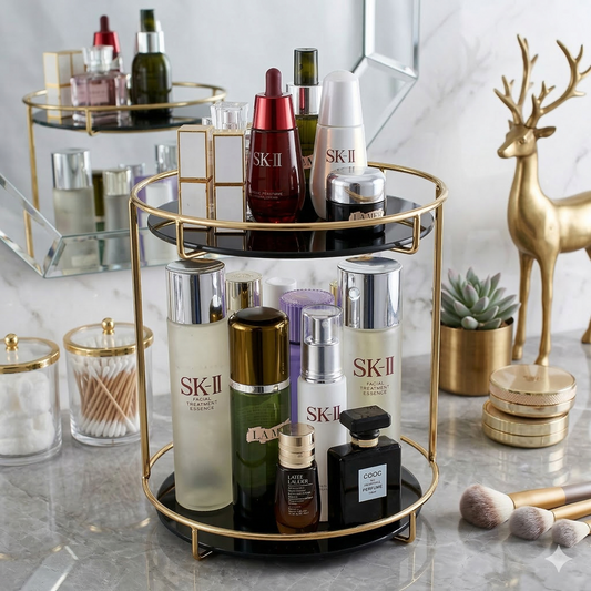 Cosmetic Rack Makeup Organizer Double