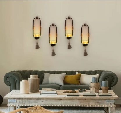 Gold wall candle holder, hanging metal sconce, geometric wall planter stand, nordic style iron wire frame, luxury gold line sconce, minimalist glass tealight station, modern living room wall decor pakistan, elegant bedroom wall ornament, shiny gold hanging candle base, luxury hallway lighting aesthetics, geometric iron frame structure, creative wire hanging centerpiece, small indoor candle container, boutique cafe wall styling props, jute rope wrap decor, aesthetic metal line sconce, apartment room decorati