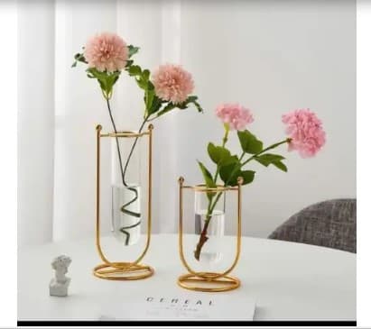 2 piece geometric metal frame glass vase for office

Hydroponic money plant holder for office desk price

Luxury metal frame propagation station duo Pakistan

Buy elegant 2pc test tube flower holder Lahore (or Karachi/Islamabad)

Unique shape tabletop glass planter set for workspace

Premium quality desktop iron wire plant bottle price Pakistan