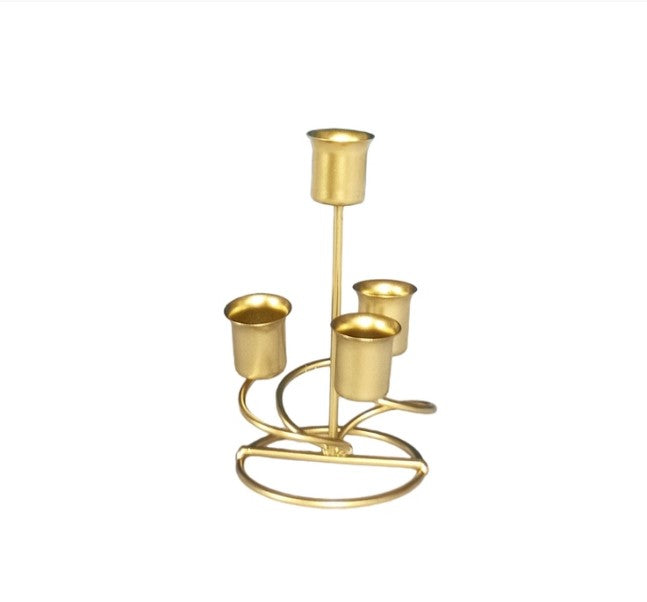 1pc 4 Arms Iron Art Candlestick Display Stand Wedding Party Decor