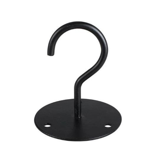 1 pc Wall-Mounted Plant Hanging Bracket – Heavy-Duty Metal Hook for Hanging Plants, Lanterns & Wind Chimes (Classic Black Finish)