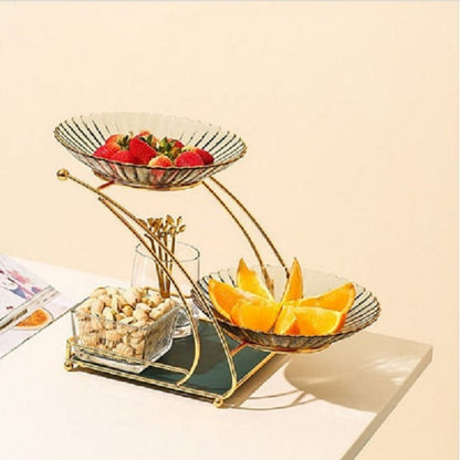 Premium luxury gold plated 2 bowl serving stand metal rack by Decore Wholesale  mehmanon ke liye serving stand, shadi k liye gift items, shadi k bartan wholesale
dry fruit tray gold finish, luxury mehmaan tray, table sajane wala stand
khanay ki mez ki sajawat, fruit rakhne wala stand, dry fruit box iron ka
dukan k liye wholesale home decor, reseller k liye sasta mall
sundar kitchen items, modern ghar ki decor, nayi design ki tray
2 katori wala stand, sheeshe ke bowl wala rack, lohay ka serving stand luxury 