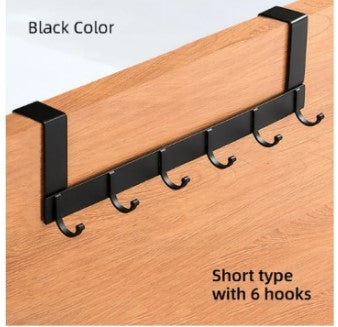 Dor hook over the door hanger space saving black metal rack by Decore Wholesale