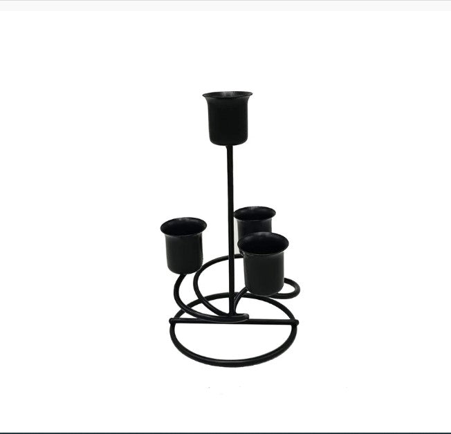 1pc 4 Arms Iron Art Candlestick Display Stand Wedding Party Decor