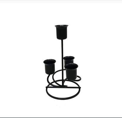1pc 4 Arms Iron Art Candlestick Display Stand Wedding Party Decor