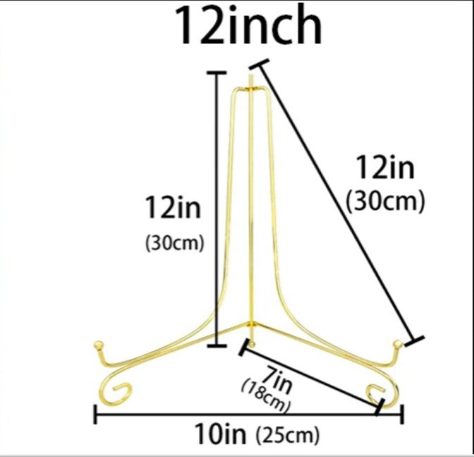 Jumbo 12 inch metal display stand iron easel large heavy frame holder by Decore Wholesale