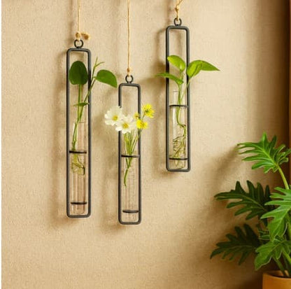 3 piece wall decor Pakistan

Wall decoration items for living room

Nordic home decor Pakistan

Glass test tube vase for wall

Wall mounted glass planter set

Indoor plant glass planters

Fancy wall hanging vase pack

Drawing room decoration items

Clear glass container for plants

Set of 3 wall hanging decor