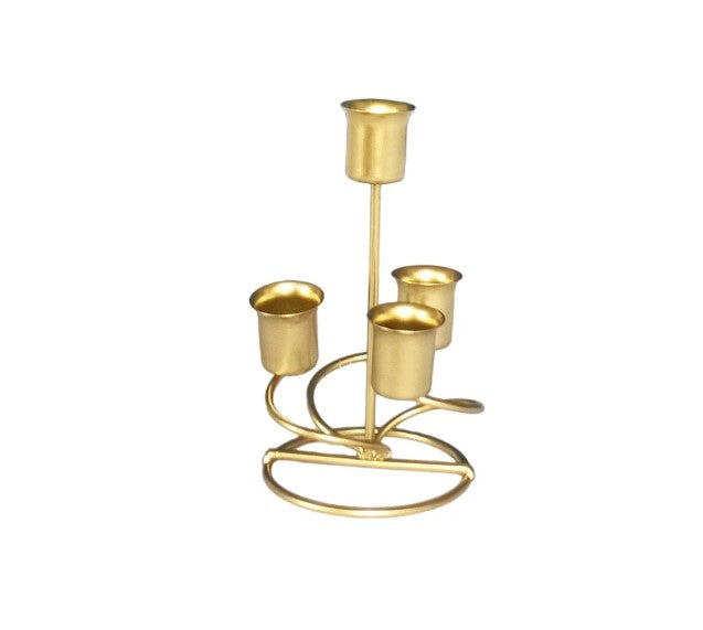 1pc 4 Arms Iron Art Candlestick Display Stand Wedding Party Decor