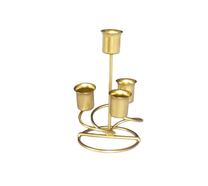 1pc 4 Arms Iron Art Candlestick Display Stand Wedding Party Decor